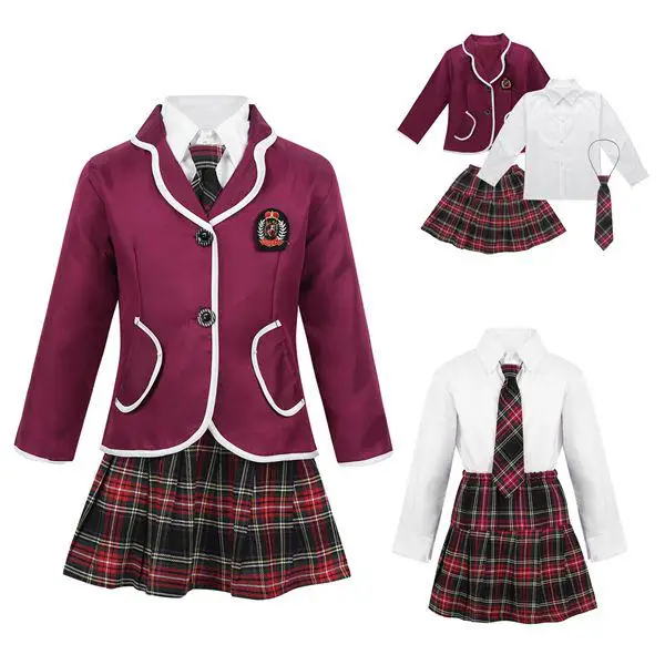 Индивидуальная стильная официальная зимняя модная школьная форма для мальчиков и девочек, детский блейзер