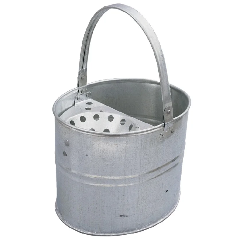Galvanized Mop Bucket Superior Quality Handmade Designer Floor Cleaning Classic Stylish Wholesale Metal