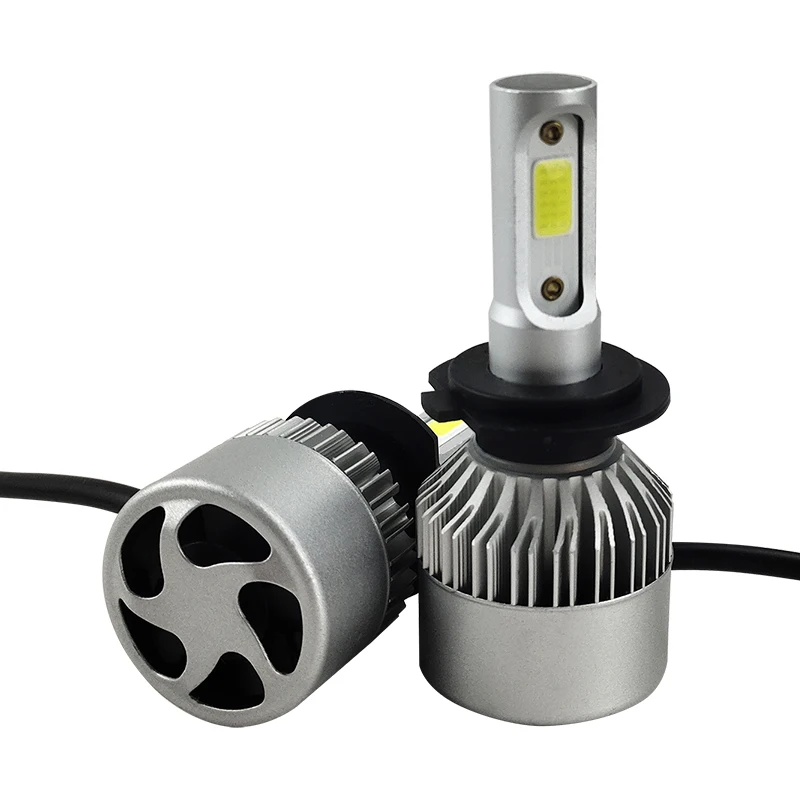 Auto Car Accessory led Light kit COB Headlight Bulbs S2 H3 LED with