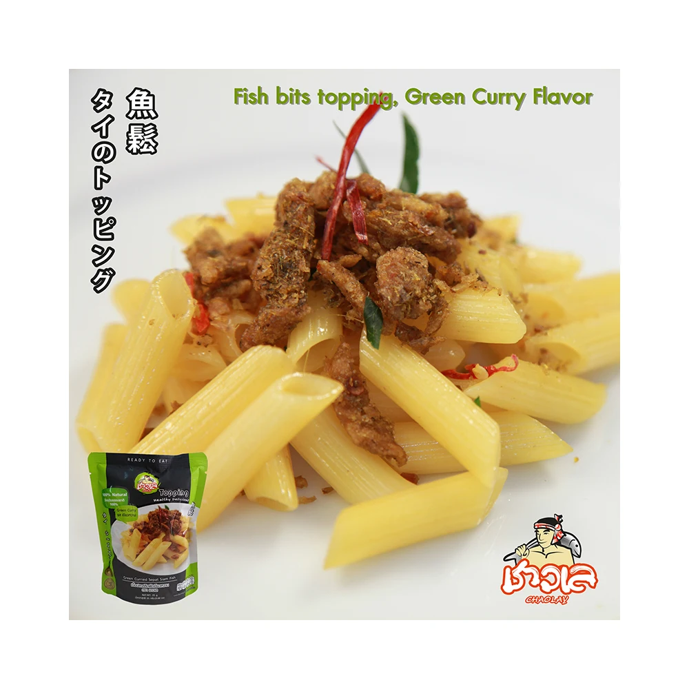 Healthy Fish Bits with Green Curry Best as a topping for rice, salad, sandwich, noodle or spaghetti