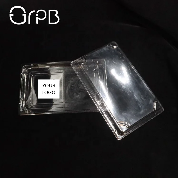 
PET plastic fast food packing sushi plate 
