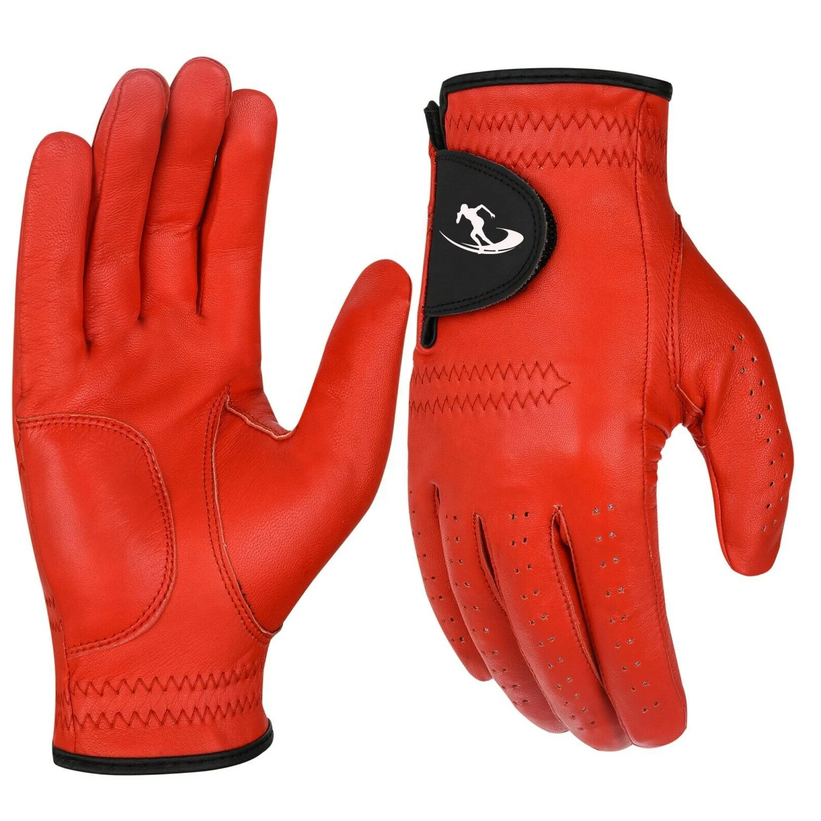 Wholesale Cabretta Leather Golf Gloves Adults Custom Printed Embroidered Logo OEM/ODM Services Low Price Durable Easy Grip Bulk