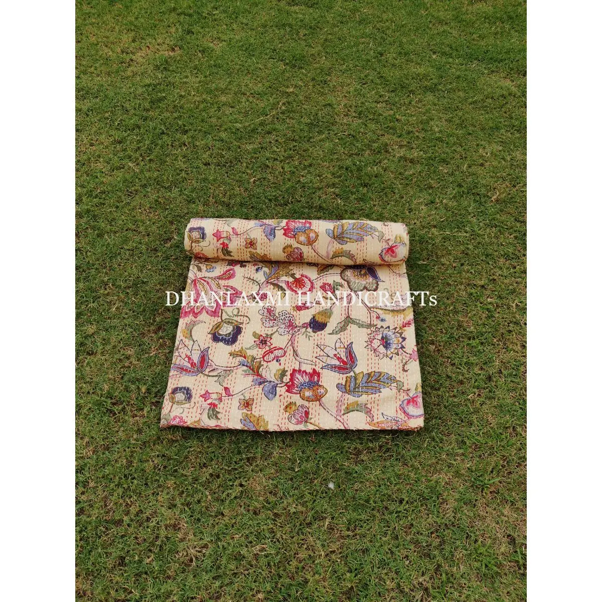 Красивое домашнее декоративное одеяло ручной работы высококачественное богемное с цветочным принтом хлопковое покрывало Kantha оптом