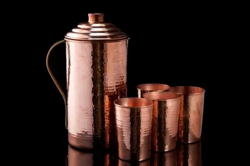 Pure king international Copper Water Jug For Ayurveda Health Benefits Handmade High Quality Copper Product Manufacturing