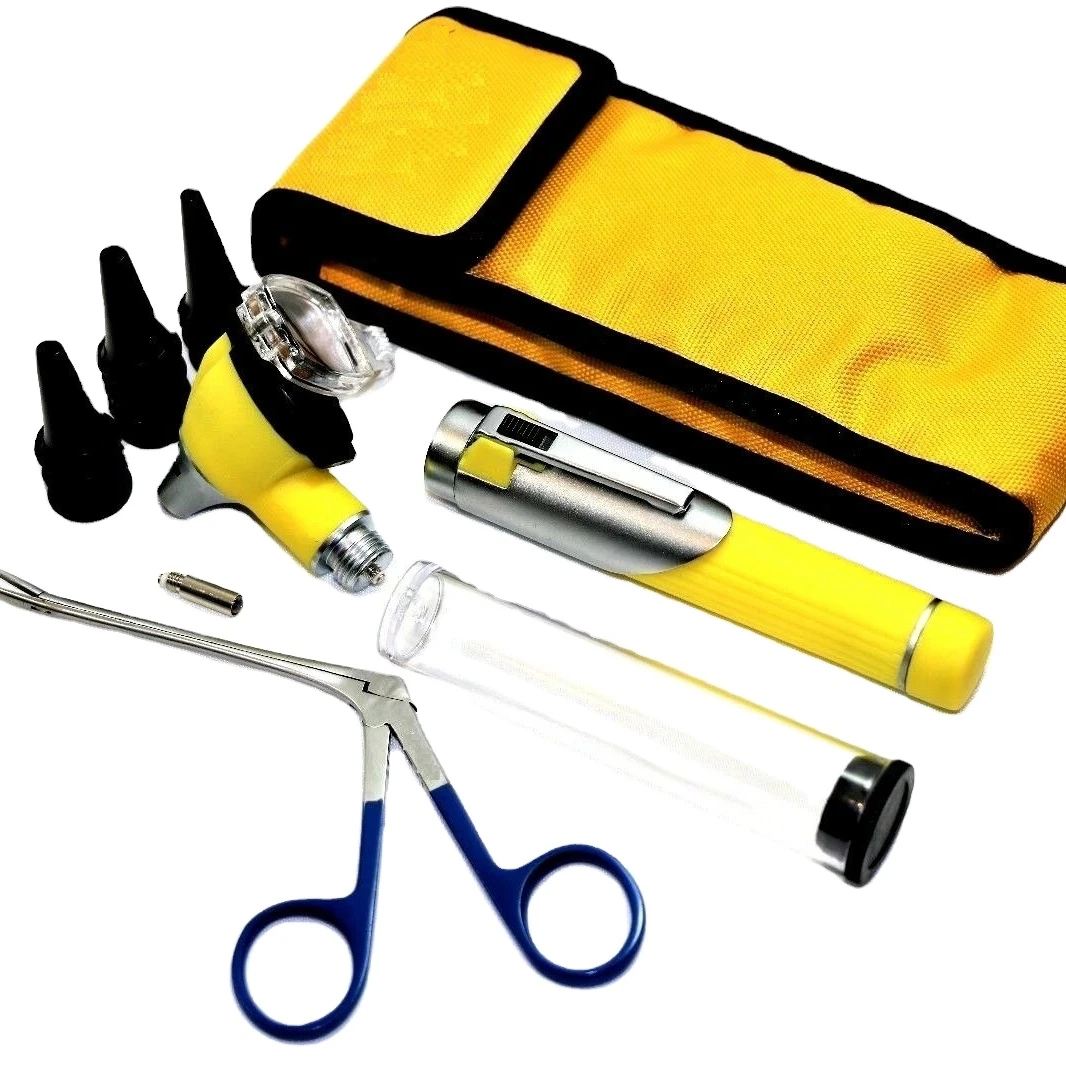 
NEW FIBER OPTIC Otoscope Ophthalmoscope Examination LED Diagnostic ENT SET 