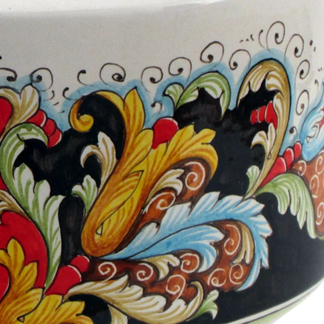 Handmade ceramic cachepot made in Italy home decoration