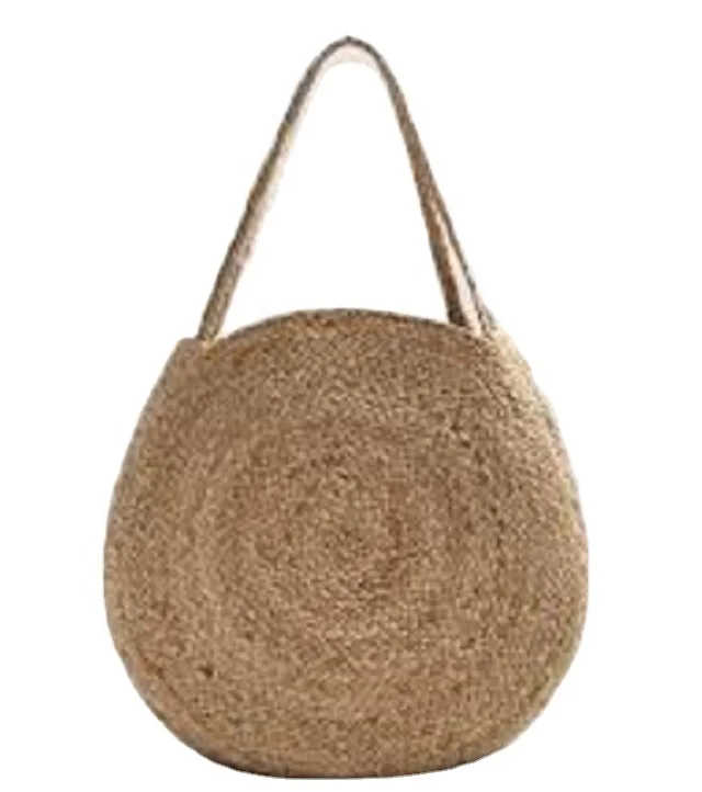 Natural material hand Braided custom design Jute tote Bags