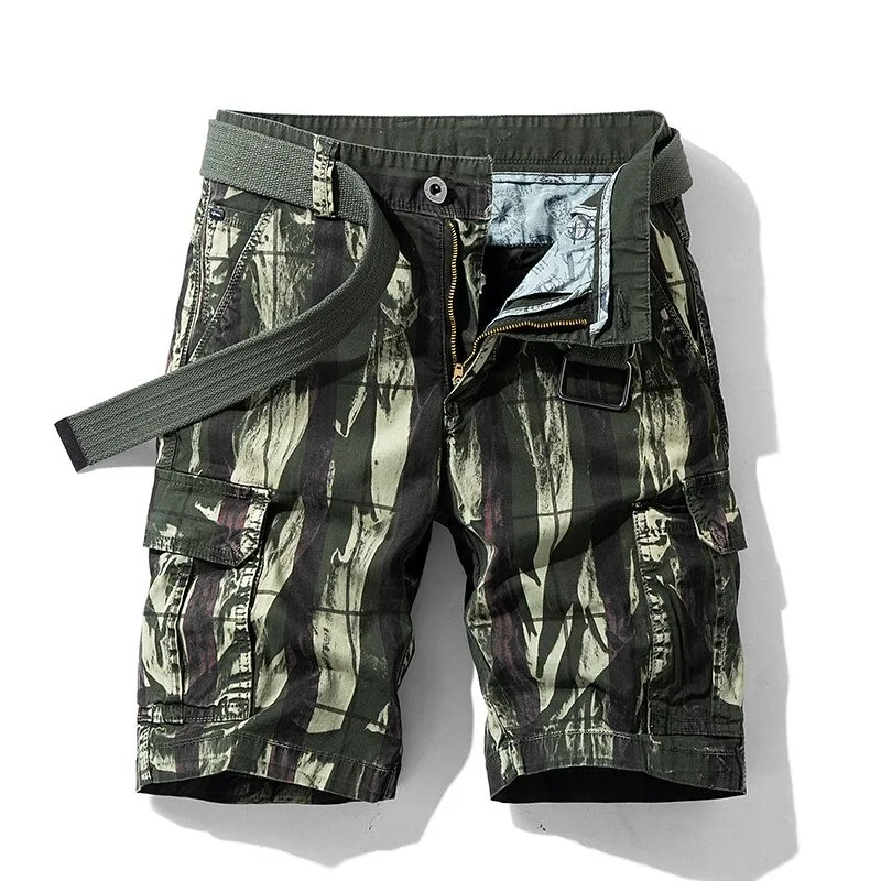 Summer Men Shorts Fashion Casual Military Uniforms Tactical Pants Cotton Jogging Sports Overalls Shorts Men Send Belt Cargo pant