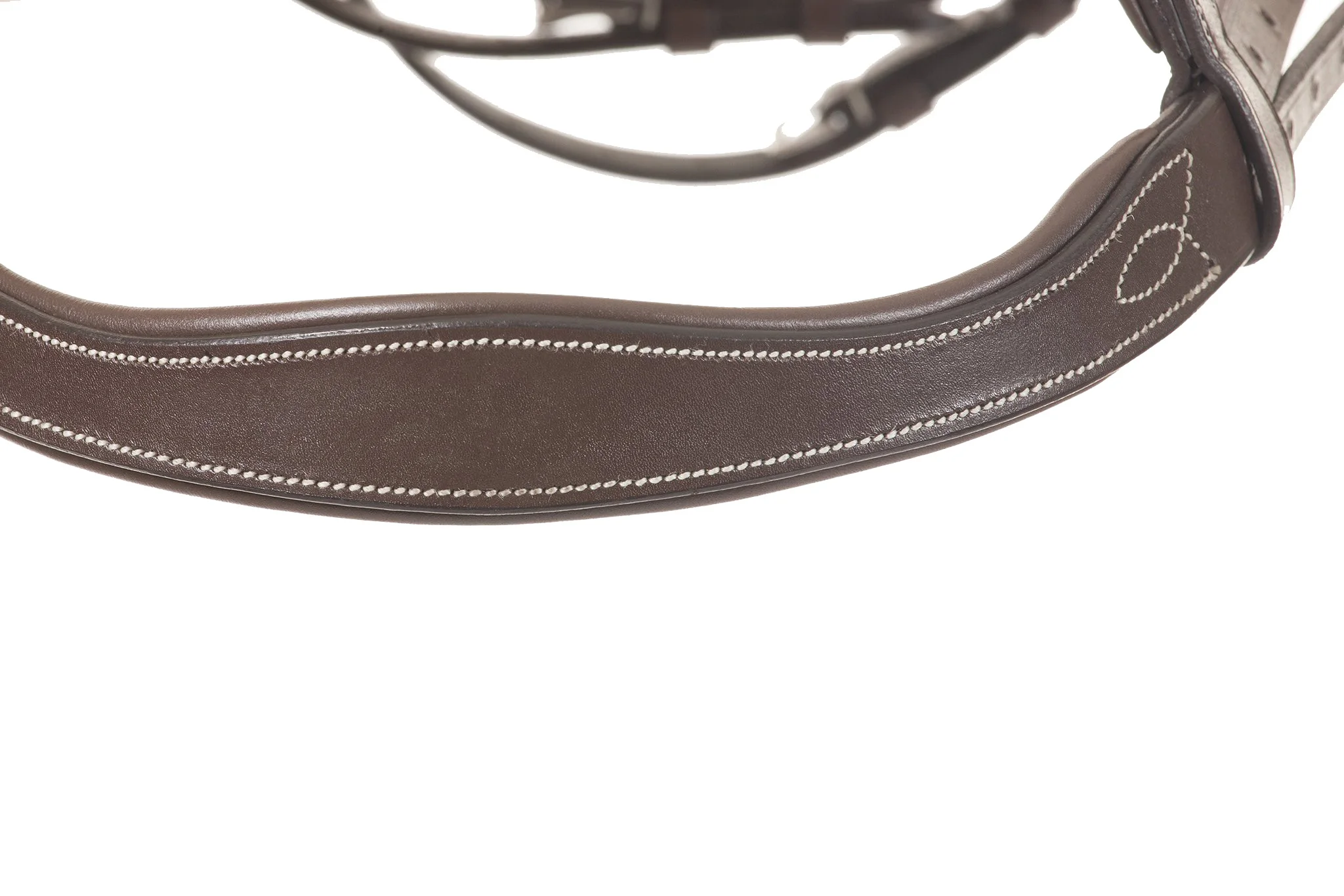 Top Quality Indian Leather Dressage Double Bridle with Flat Leather Horse Bridle for horse racing