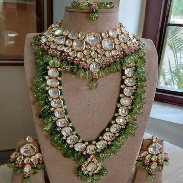 INDIAN BRIDAL HEAVY JEWELLERY SET REAL BIG SIZE KUNDAN VERY BEAUTIFUL LOOKING PRETTY SET FOR BRIDAL BY MEETALI CREATION