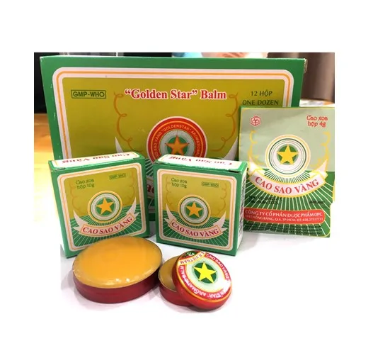 Вьетнамский бальзам с золотыми звездами Cao Sao Vang традиционный продукт массажный