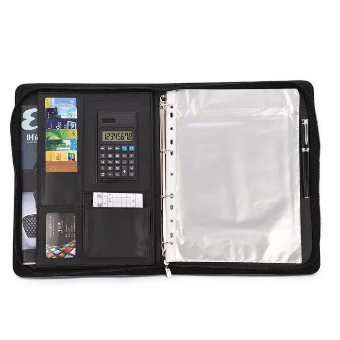 
Leather A4 Padfolio with Calculator 
