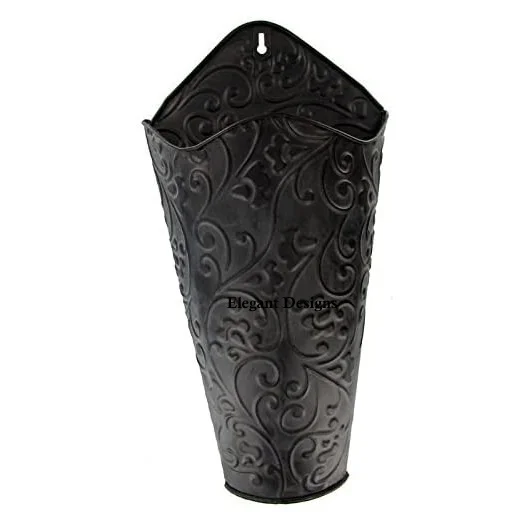 Galvanized Planter Best Quality Indian Styled Handmade Fancy Decorative Wall Planter for Garden High Quality Low Price