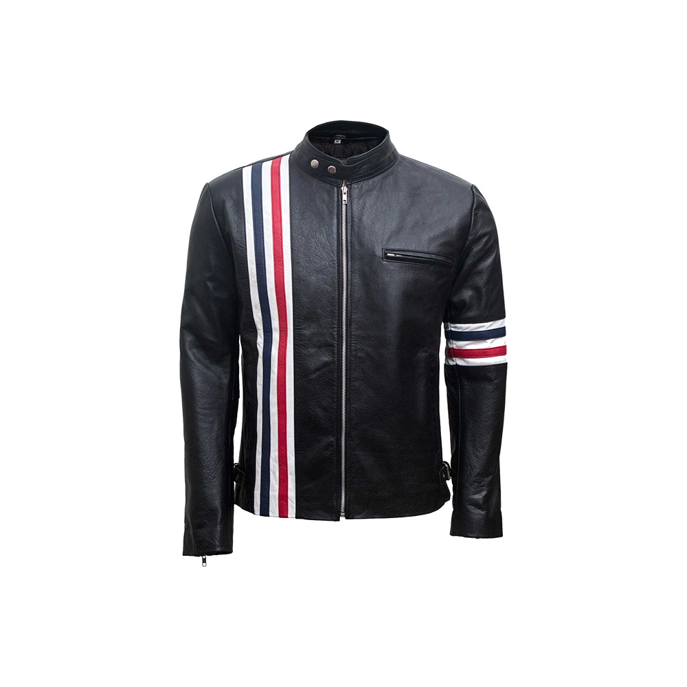 Новая байкерская куртка из натуральной кожи на заказ/коричневая Вощеная Мужская Байкерская кожаная куртка/Высококачественная Байкерская Вощеная куртка для мужчин