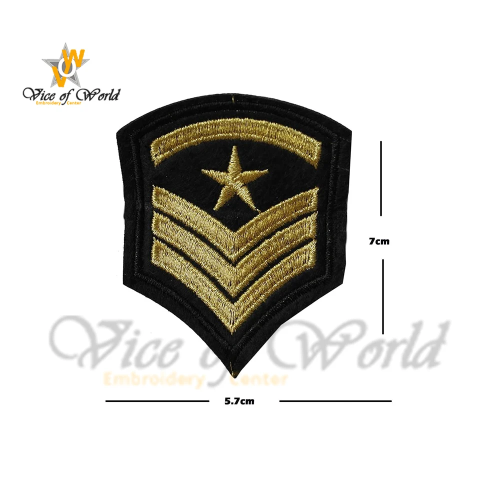 customized military army uniform badge / patch, Blazer Badges, Hand Embroidery Flags bullion Gold Wire Crests