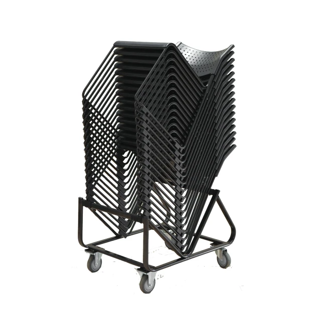 Taiwan stacking with tablet plastic cushion chair