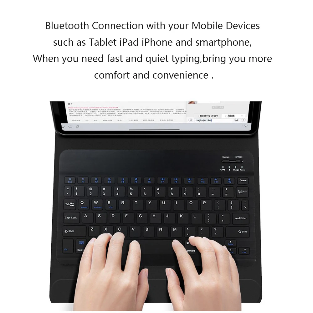 Тонкая клавиатура с Bluetooth портативная беспроводная мини-клавиатура компьютер iPad планшет телефон смартфон мышь