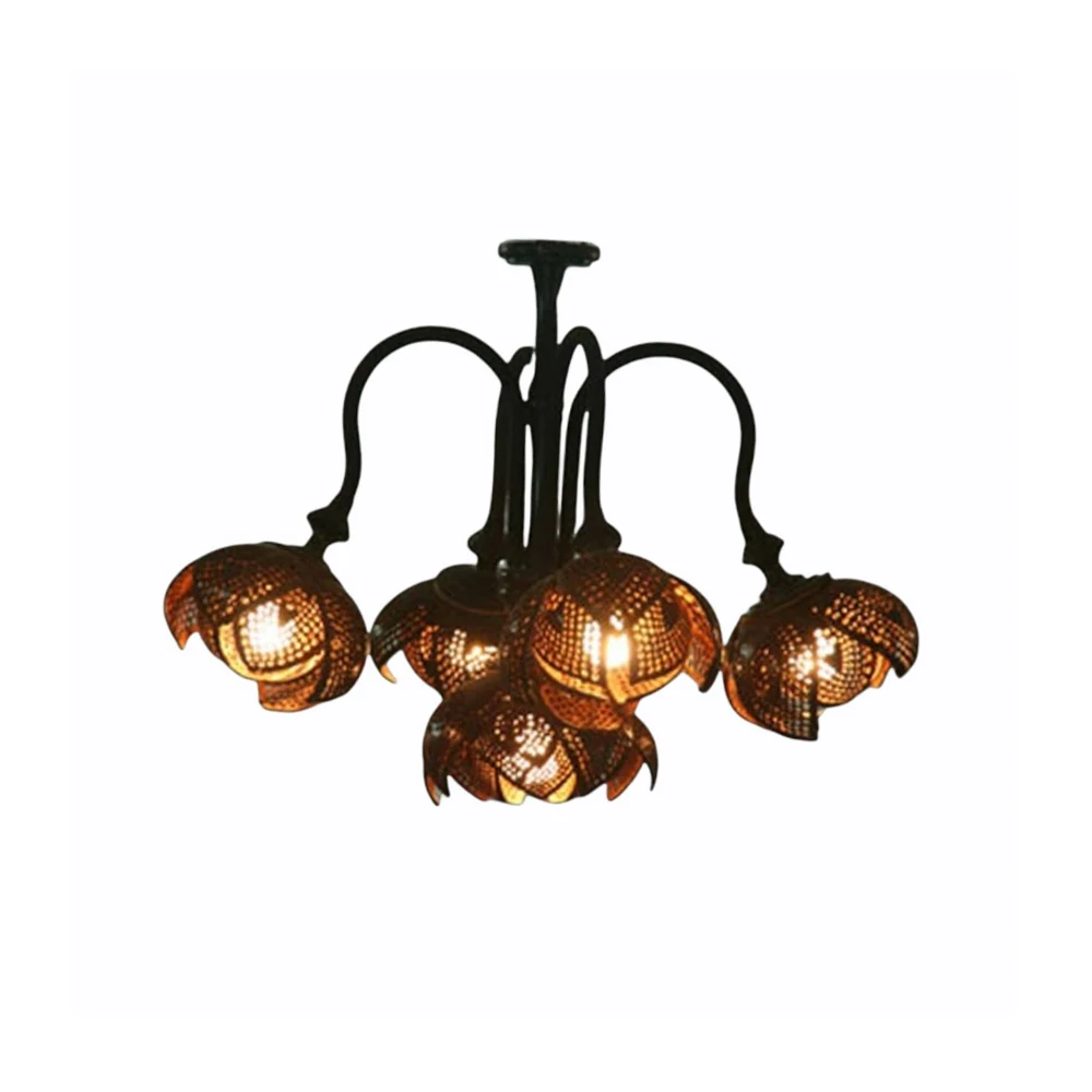 
Coconut Sheel Ceiling Lamp 5 Positions 