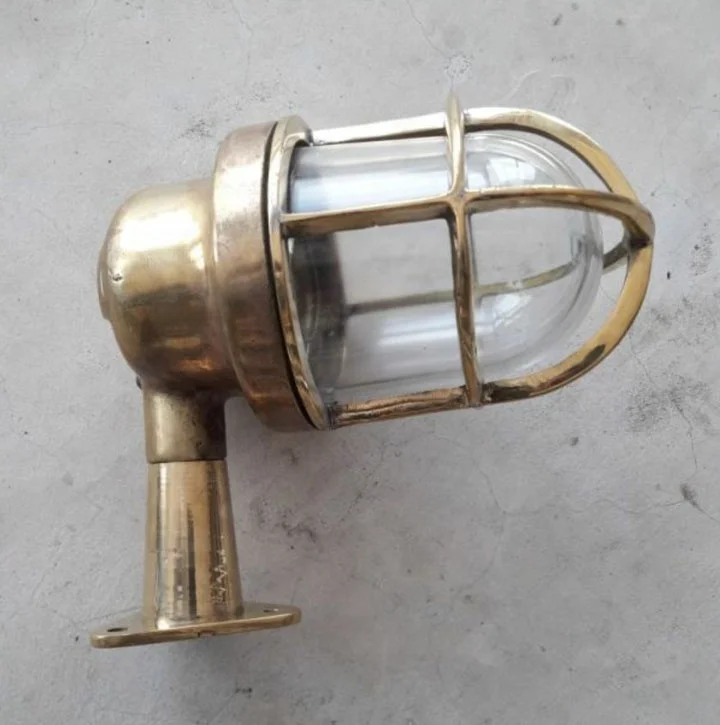 Nautical Ceiling Light Lamp Search Light Antique Brass Marine Decoration Items From Ship