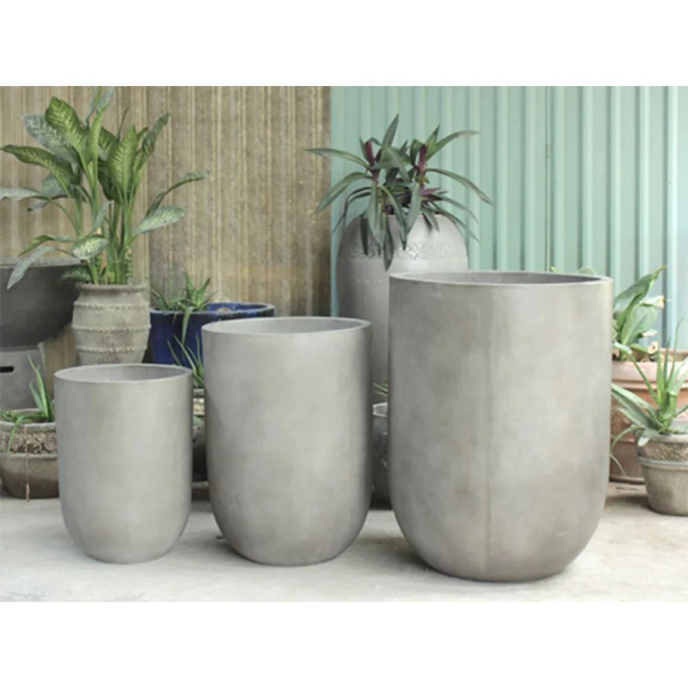 Производитель плантаторов GFRC индивидуальная квадратная садовая керамика GRC бетонная урна плантатор сделанный во Вьетнаме