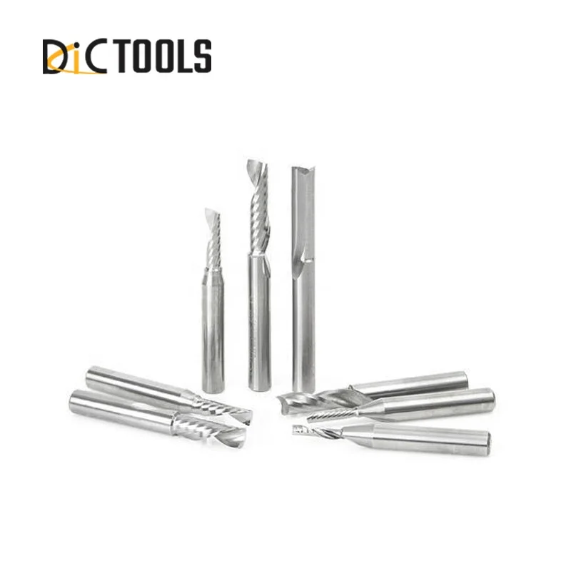 Высококачественная спиральная фреза из твердого карбида, фрезы с 2 зубьями для ЧПУ