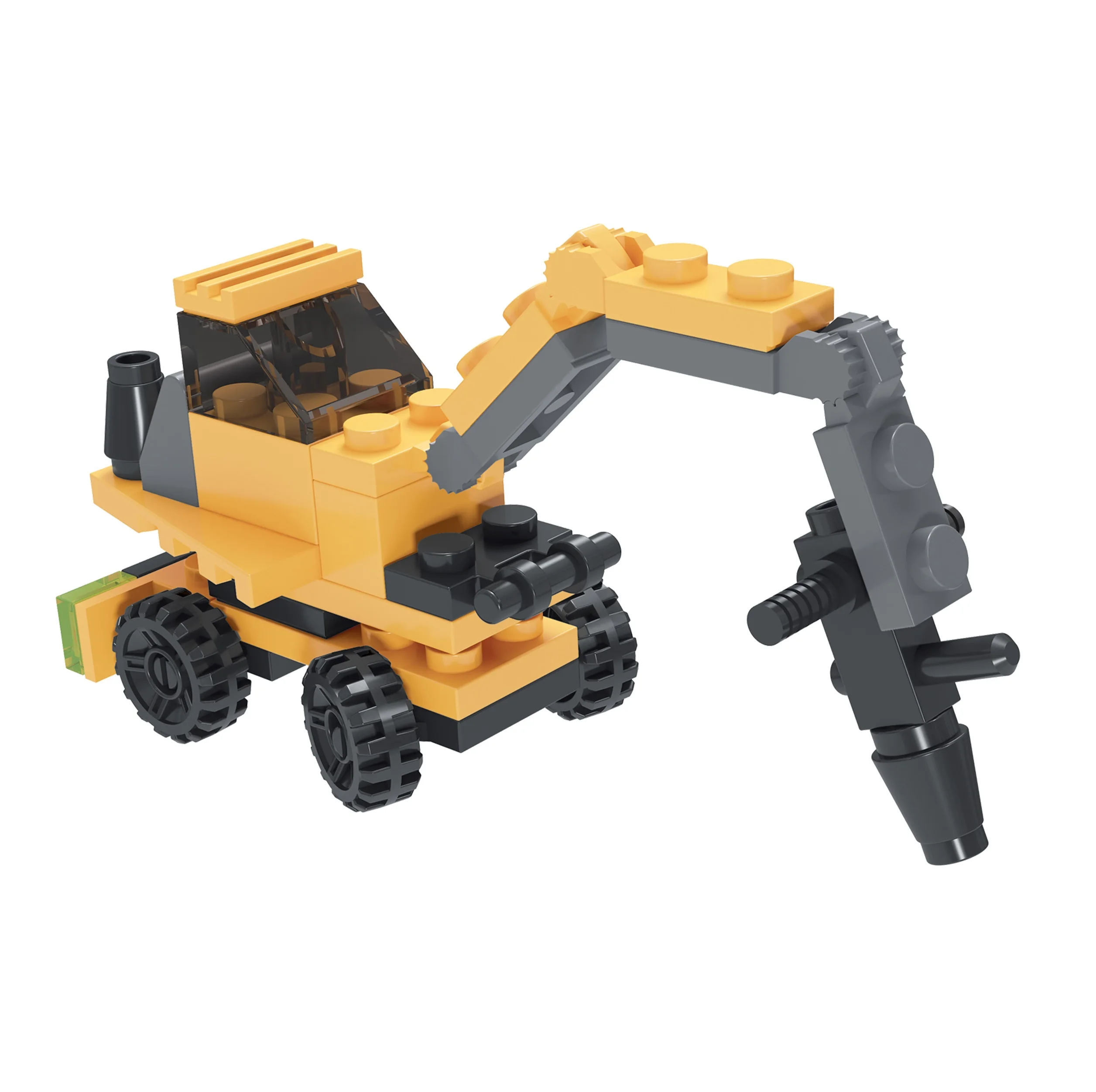 Retail pocket construction building engine vehicle ECO plastic brick toy for boys
