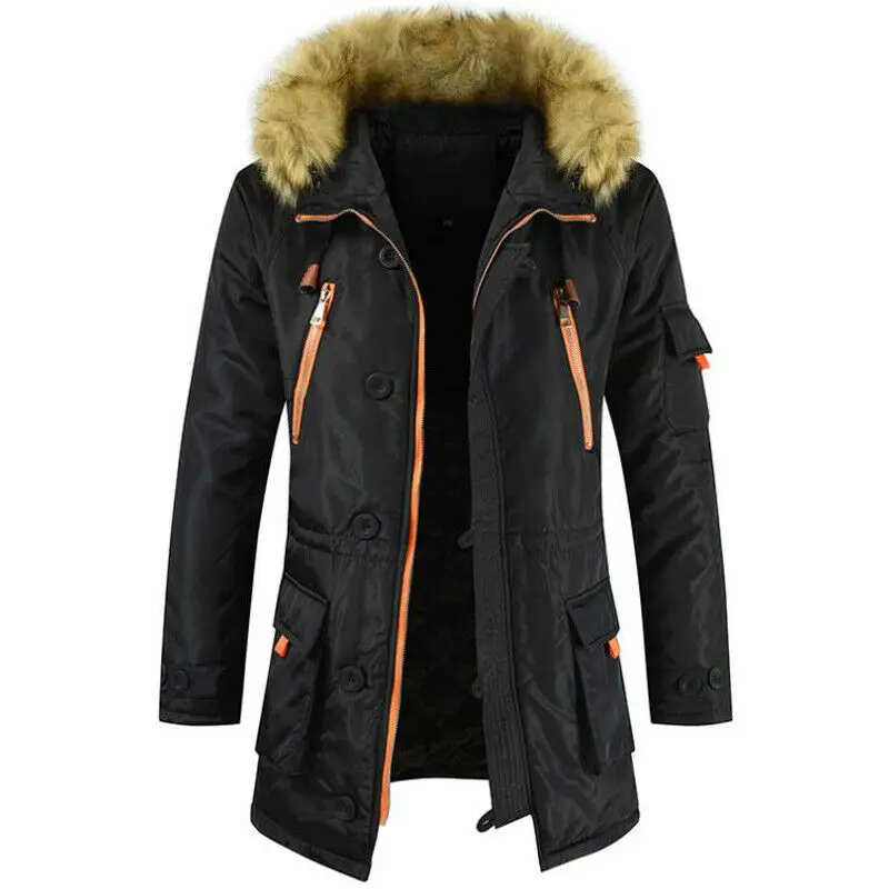 Custom Contrast Mens Padded Coats Nylon Bubble Puffer Jacket Coat Warm Winter Mens Jacket