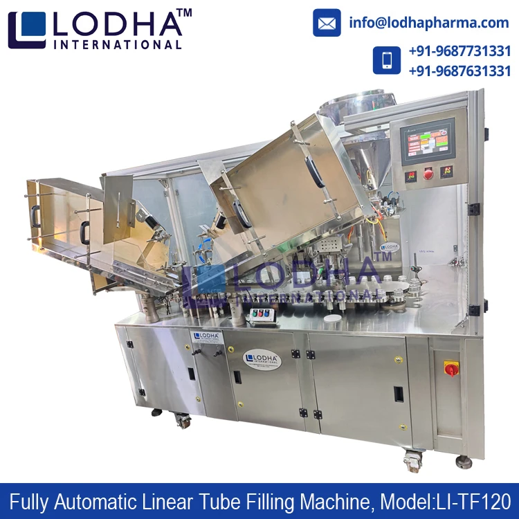 5gm to 250gm Filling Linear Cream Tube Filling Machine with 120 Tube per Minute Speed