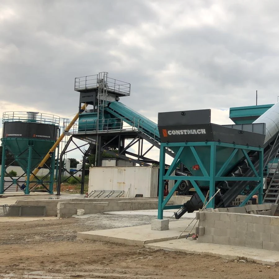 120 m3/h CAPACITY MOBILE CONCRETE BATCHING PLANT, DOUBLE CHASSIS WITH 2 YEARS WARRANTY HIGH QUALITY