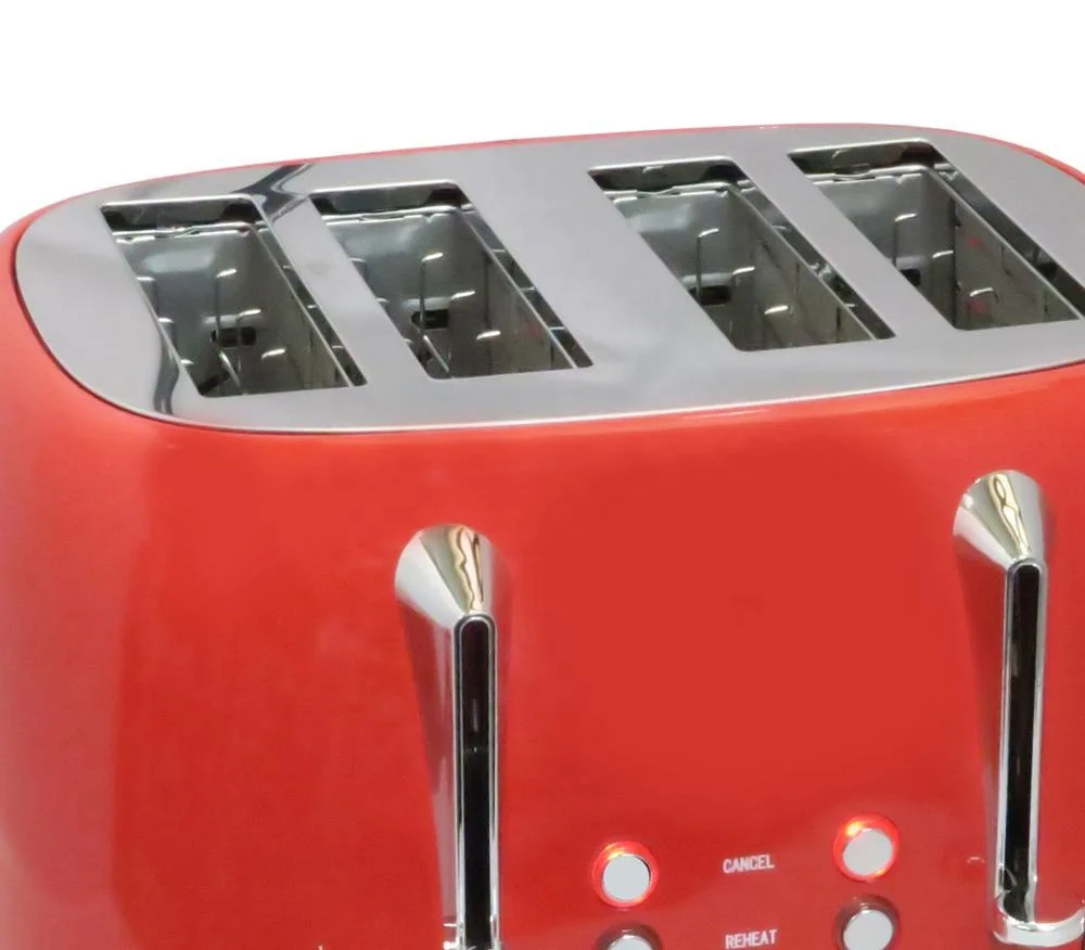 New Best Selling Stainless Steel Colored Smart Toaster, Kitchen Appliance Bread Toaster, Commercial Electric 4 Slice Toaster