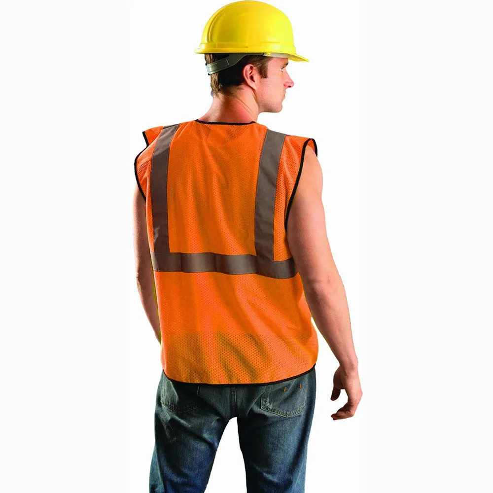  Воздухопроницаемый защитный жилет Hi Viz светоотражающий с высокой видимостью на месте сжатия