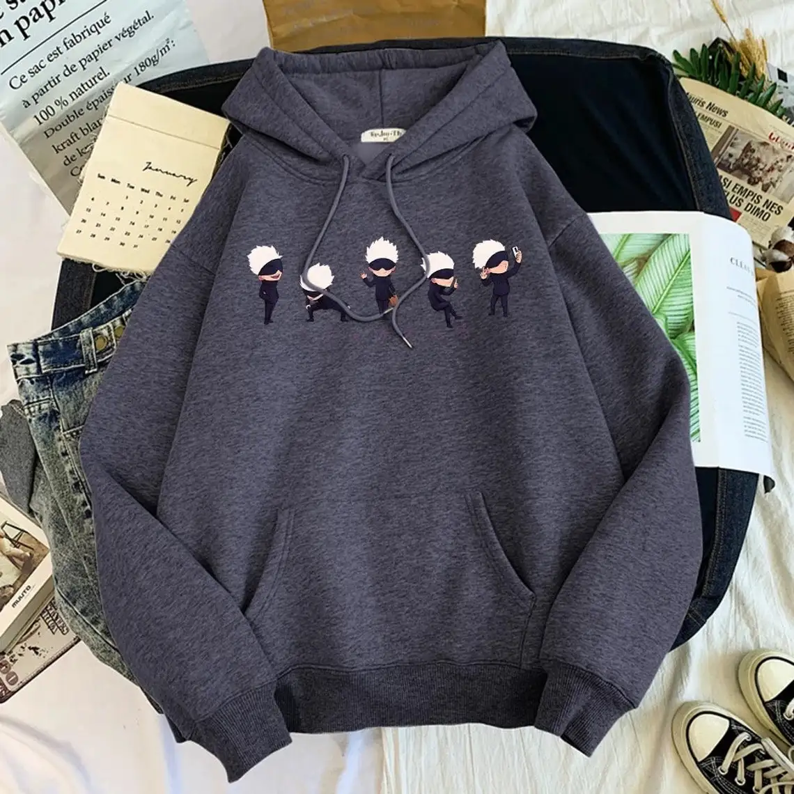 New Anime Jacket Hoodies Full Face Zip Hoodie Custom Anime Hoodie Wholesale