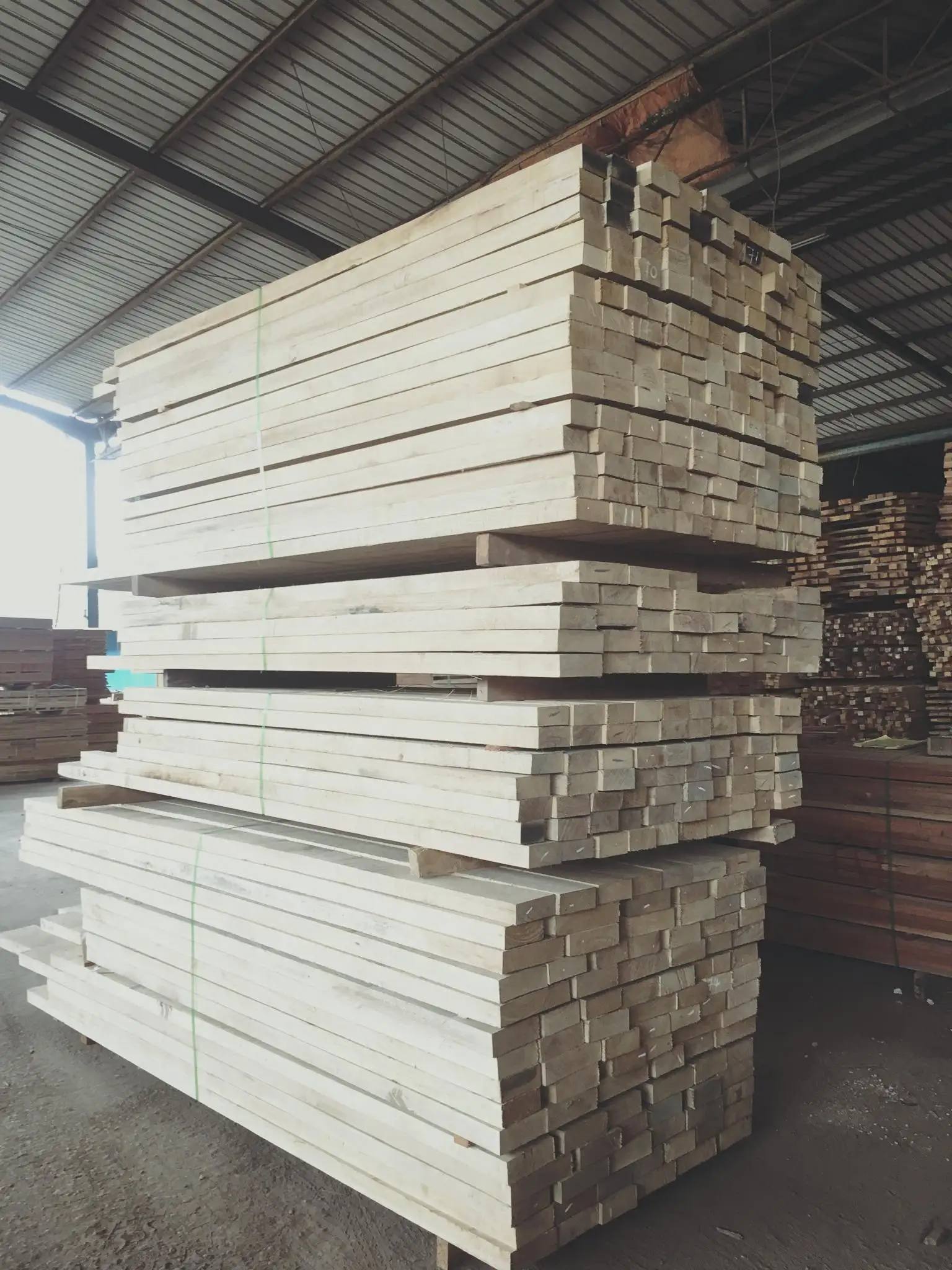 Light Hardwood Mempisang Wood Log