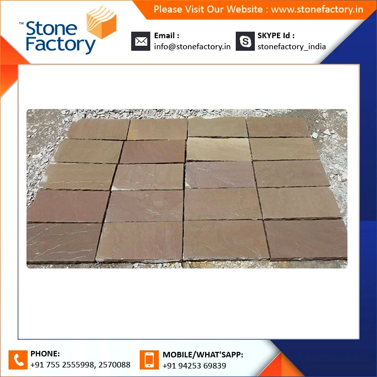 New Design Raj Green Patio Pack Natural Outdoor Sandstone Paving Tiles and Blocks with Honed Surface Finish Low Price