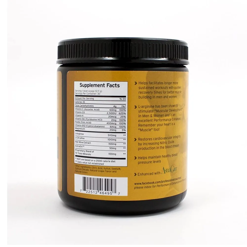 Larginine XXL Случаи 16 L-аргинин 13.oz высокая производительность для улучшения мышц сердца