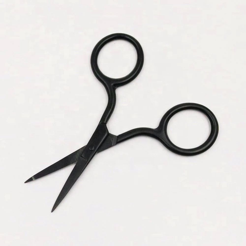 Multi functional Premium Black Plasma Coated Mini Beauty Scissors Lash Scissor Customized Order