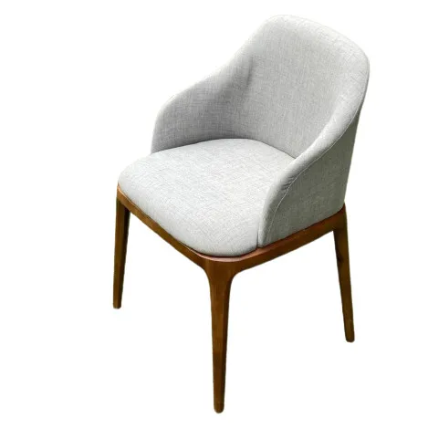 Modern Nordic Style Grace Ask Wood Chair Dining Natural Color Or Painted Adjustable Storage & Closet Dining Chair With Cushion