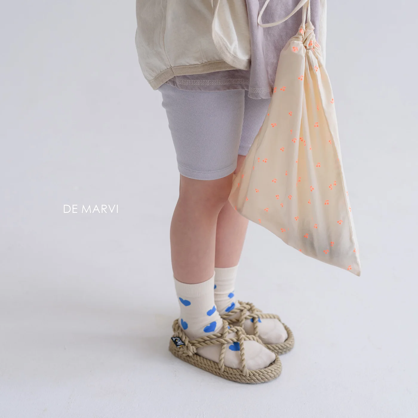 DE MARVI Kids Toddler Girls Summer Rib Leggings Shorts Clothing Korean Manufacturer MADE IN KOREA