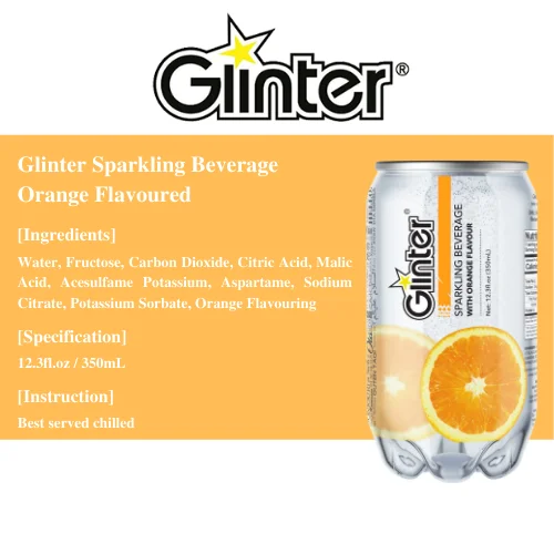 350ml Carbonated Drinks PET Bottled 24 Can /HACCP /ISO Soda Drink Orange Flavor Soft Drink Halal Certified Limited Worldwide