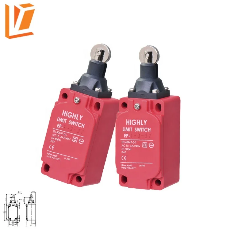 EP-2-3-32 Roller plunger type elevator nc limit switches