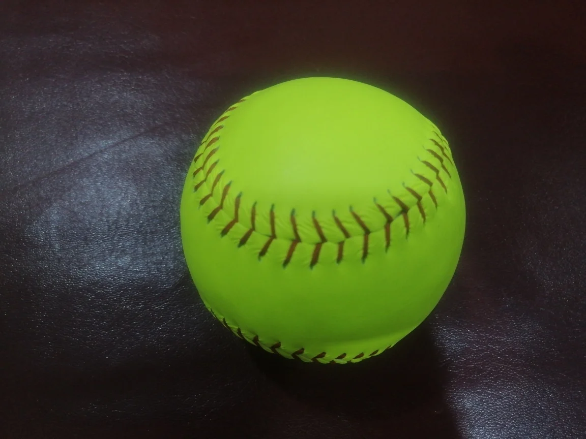 Factory Popular High Quality Custom Logo Official White And Yellow Baseball Training Softball