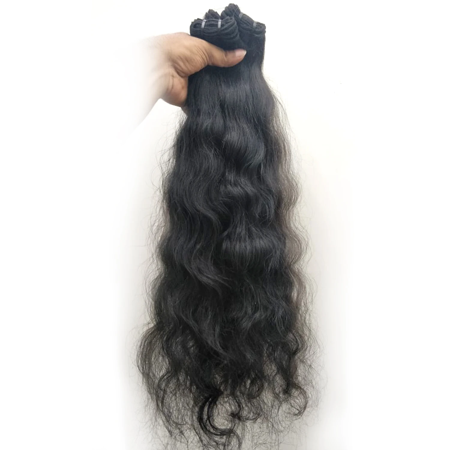 Raw Curly Human Hair Shining Human Hair Indian Can Be Bleached Curled, Ironed, Superior Quality Natural 100% Real Human Hair