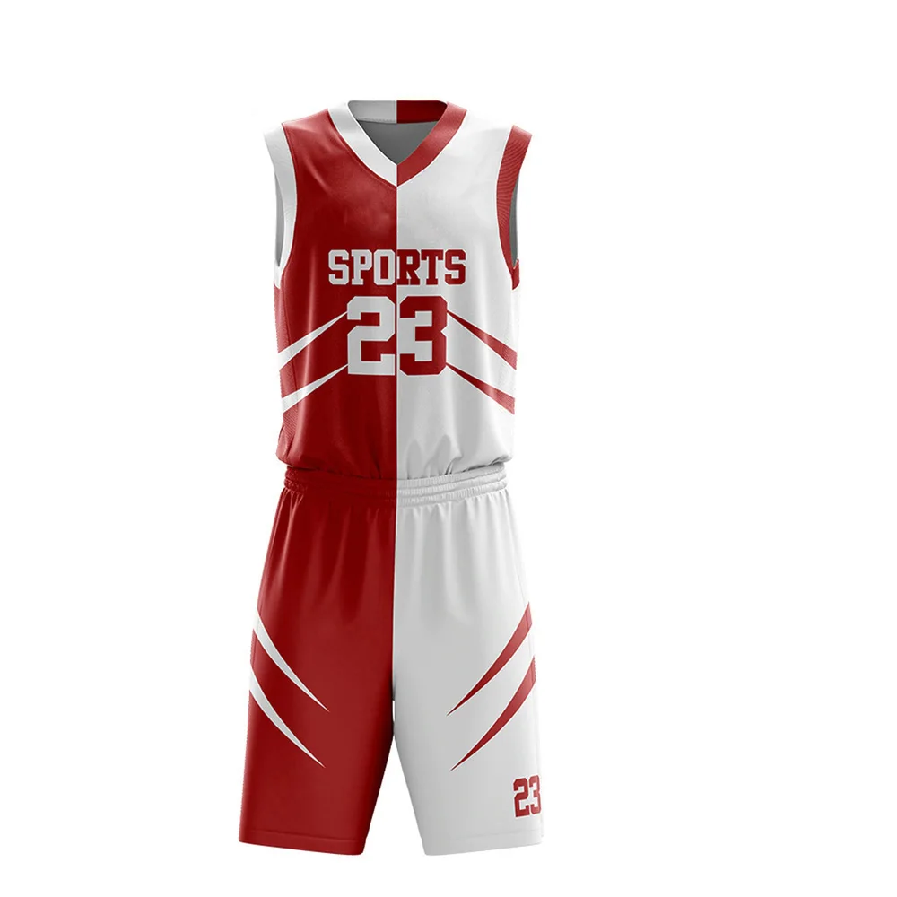 New style fashion design custom basketball uniform sublimation reversible basketball