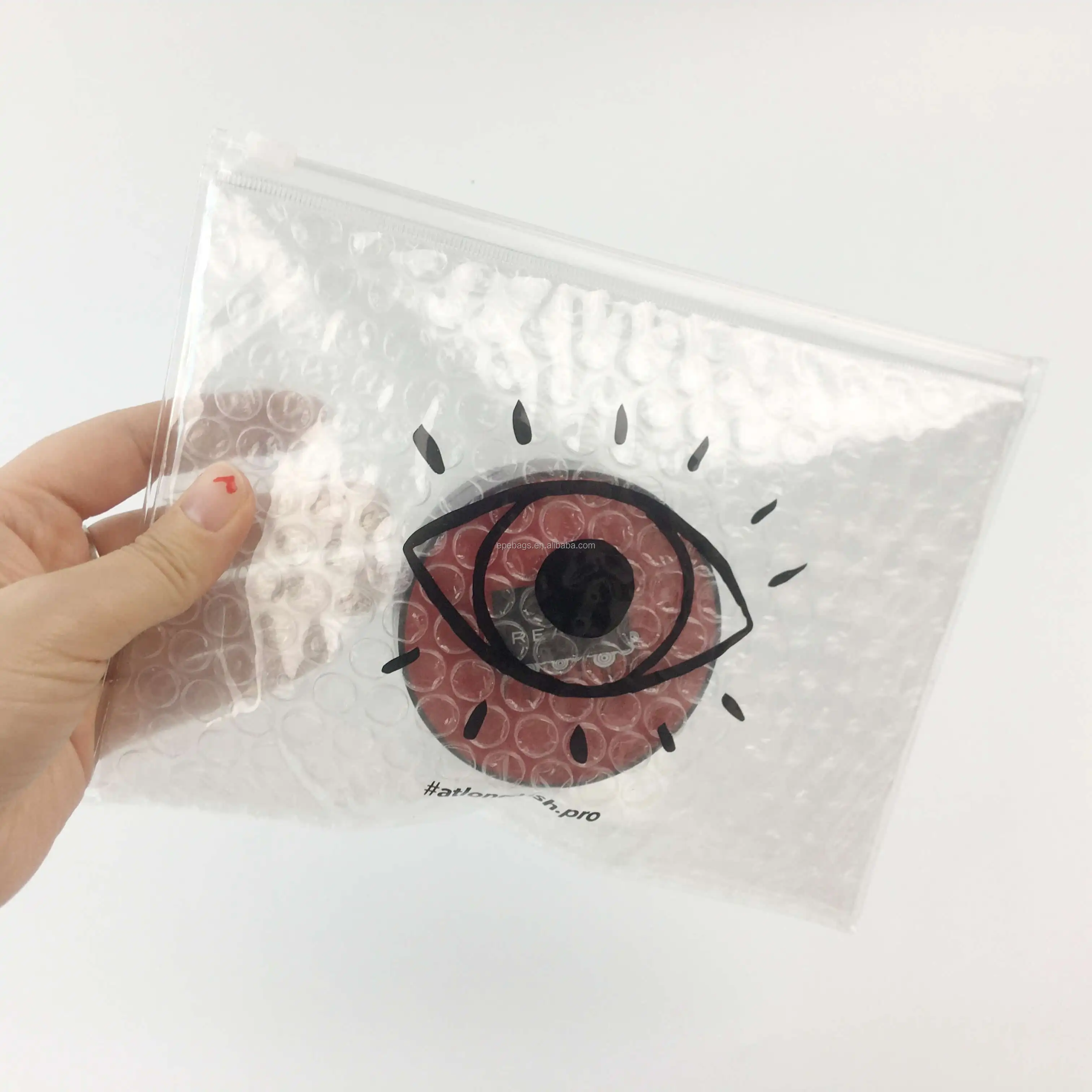Ziplock пакет из пузырчатой плёнки непрозрачные молния дизайнерские почтовая сумка зиплок пузырь мягкий