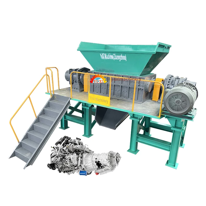 Heavy Duty Waste Car Crushing Plant Car Engine Crusher Car Shredder