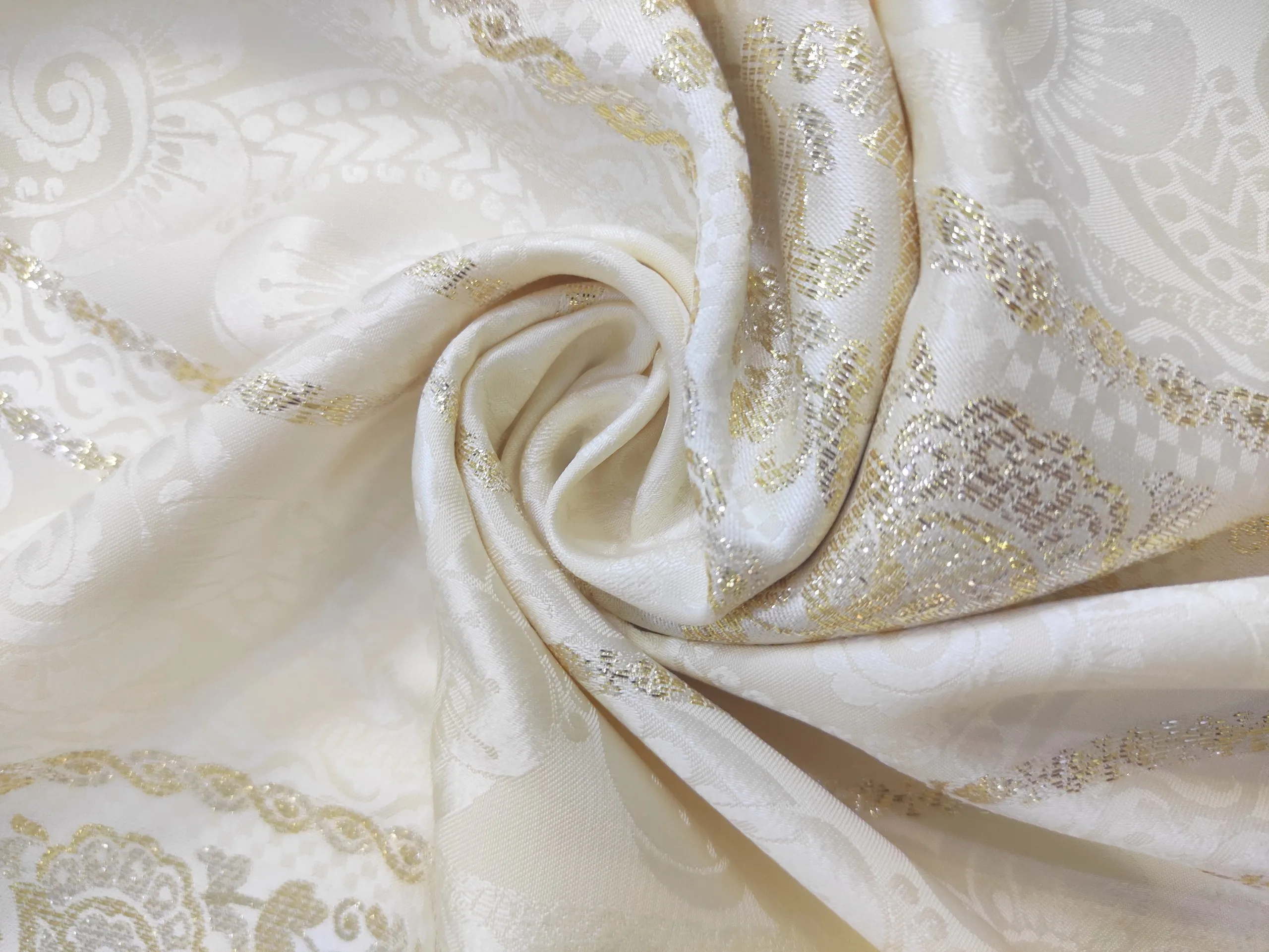  Шелковая жаккардовая ткань металлический батик цветочные мотивы скрученные металлические полосы для азиатского мусульманского платья балочи кафтан # K038B