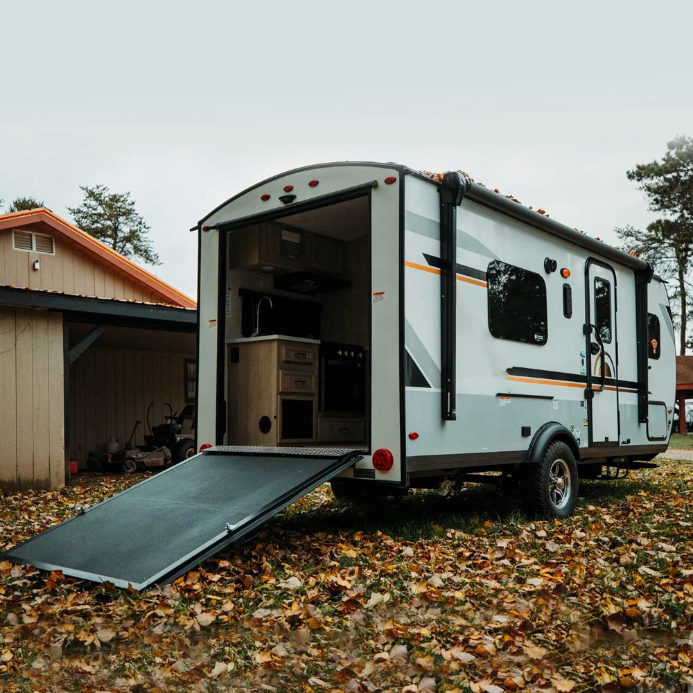 Wohnmobil ute camper toy hauler rv overland camping trailer hard top caravan (Ready Instock)