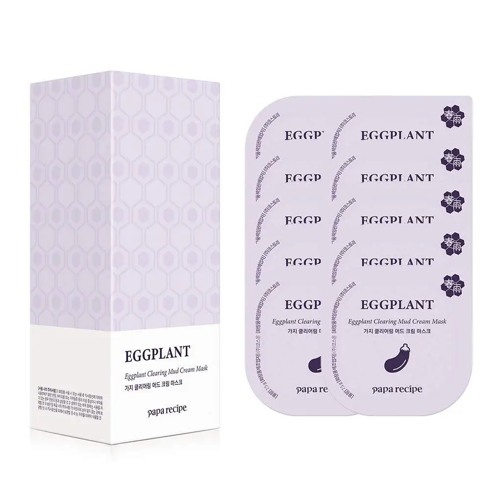 face pack Papa Recipe Eggplant Clearing Mud Cream Mask Korean cosmetics sheet mask