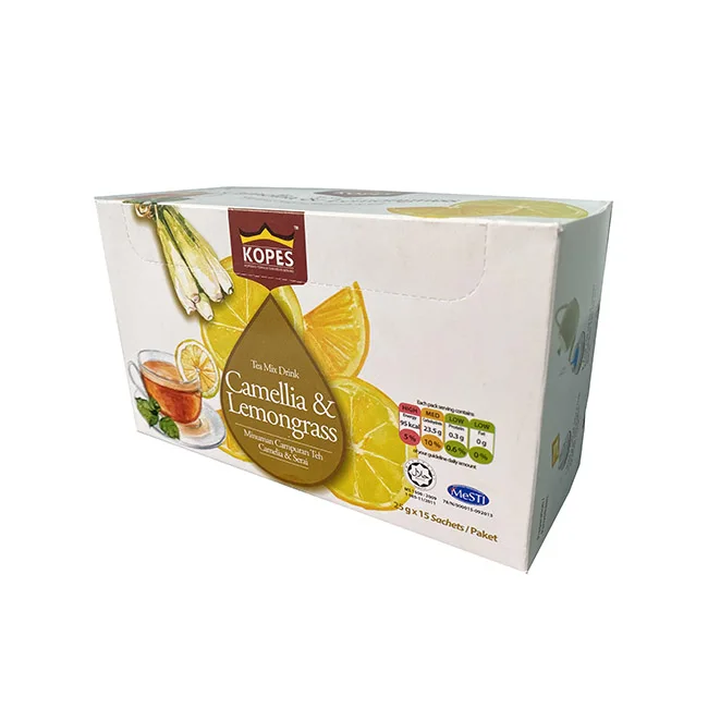 Premium Quality Herbal Tea Camelia & Lemongrass Tea Mix Drink Beauty Healthy Tea Ready Mix [25g x 15 Sachets]