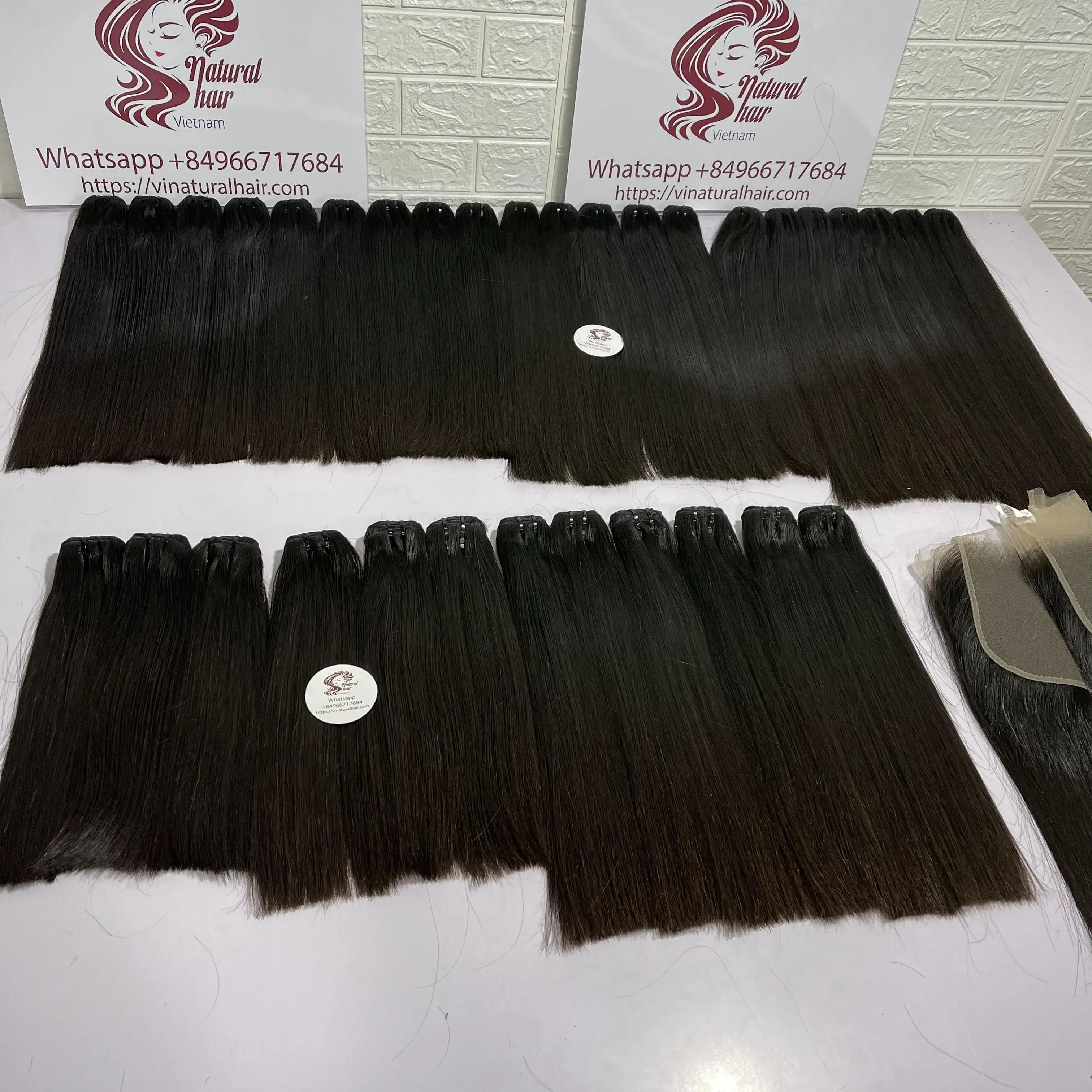 Лучшая цена человеческие волосы для наращивания пучок вьетнамская натуральная черная цветная фабрика из Вьетнама